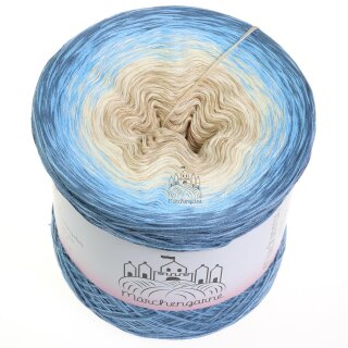 Bobbel Neptun Taubenblau außen-3fach - 150g/750m