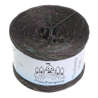 Bobbel Uni + Glitzer Multicolour 300g - 1140m 4Fach Taupe Multi Glitzer