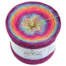 Farbverlaufsgarn Feuerwerk Neonpink Multicolour Glitzer...