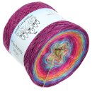 Farbverlaufsgarn Feuerwerk Neonpink Multicolour Glitzer 4fach - 1000g / 3800m