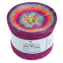 Farbverlaufsgarn Feuerwerk Neonpink Multicolour Glitzer 4fach - 1000g / 3800m