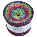 Farbverlaufsgarn Feuerwerk Schwarz + Glitzer Multicolour...