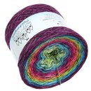 Farbverlaufsgarn Feuerwerk Schwarz + Glitzer Multicolour  4fach - 500g / 1900m