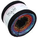 Farbverlaufsgarn Farbexplosion Schwarz ohne Glitzer  4fach - 500g / 1900m