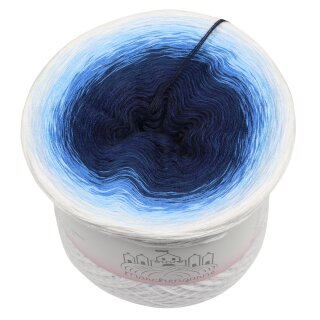 Bobbel Moonlight Weiss außen-3fach - 300g/1500m