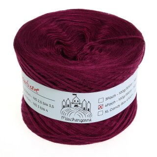 Bobbel Uni Brombeere 3 Fach - 50g - 250m