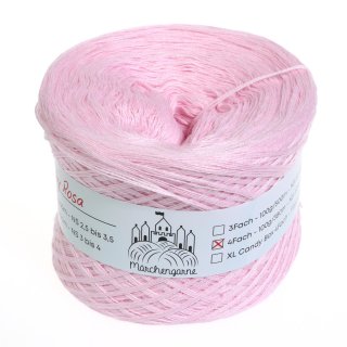 Bobbel Uni Baby Rosa 3 Fach - 200g - 1000m