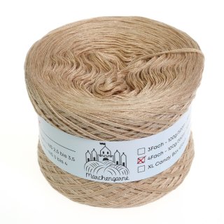 Bobbel Uni Beige 4 Fach - 200g  -760m