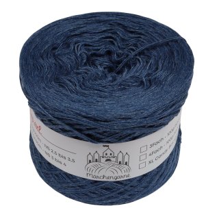 Bobbel Uni Indigo-mel. 4 Fach - 50g - 190m