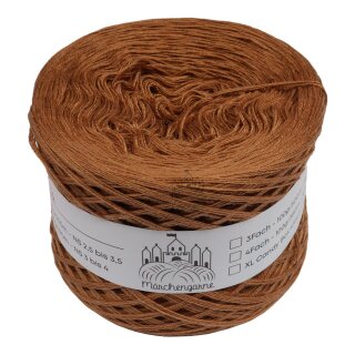 Bobbel Uni Mocca 4 Fach - 200g  -760m