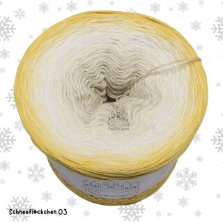 Bobbel Schneeflöckchen 03 4fach - 300g /1140m