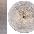Bobbel Eiskristall mit Glitzer Silber Hellgrau außen-4fach - 300g /1140m