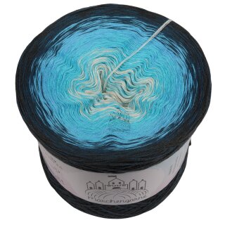 Bobbel Karibiknacht Anthrazit außen-4fach - 400g /1520m