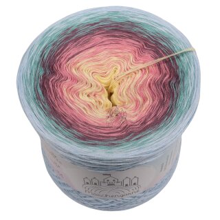 Bobbel Papageienblume Hellblau außen-3fach - 150g/750m