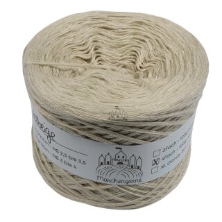 Bobbel Uni Hellbeige 4 Fach - 50g - 190m