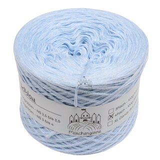 Bobbel Uni Hellblau 3 Fach - 200g - 1000m