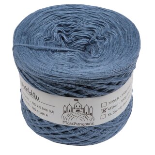 Bobbel Uni Taubenblau 4 Fach - 200g  -760m