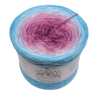 Bobbel Rosenwasser Capri außen-3fach - 300g/1500m