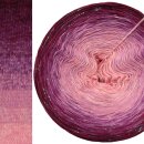 Bobbel Crazy 40 mit Glitzer Irisé Vino außen-4fach - 250g/950m