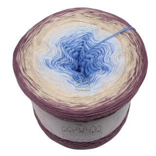 Bobbel Fata Morgana Violett außen -4fach - 300g /1140m