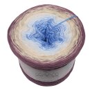Bobbel Fata Morgana Violett außen -4fach - 400g /1520m